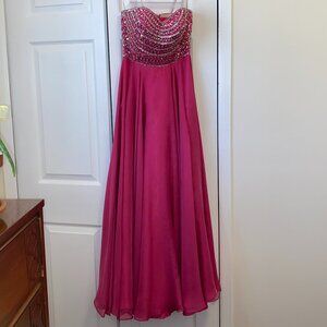 Sherri Hill Strapless Prom Dress (Pink, Size 2)